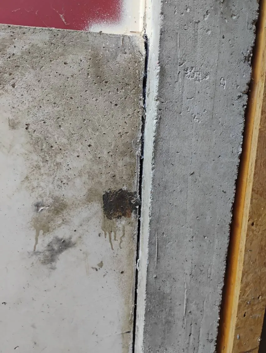 Leaking bulkhead before injection repair in Wilmington MA