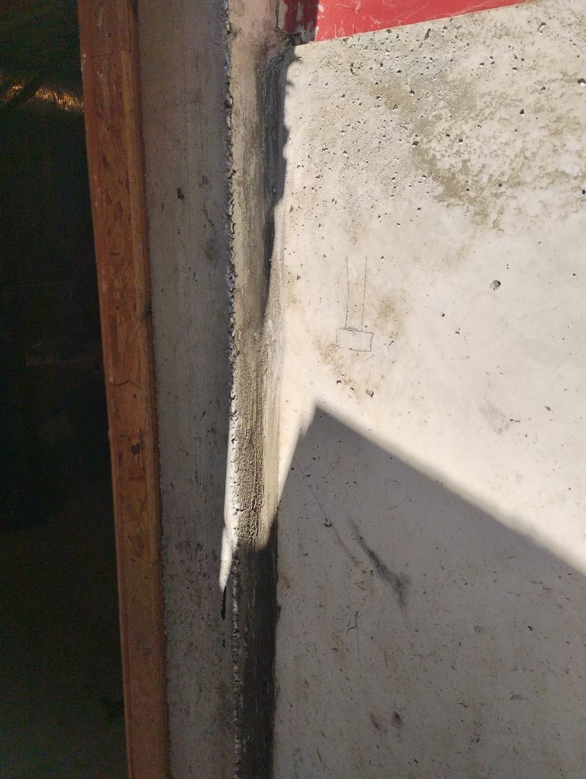 Injection ports installed on bulkhead joint during Wilmington repair