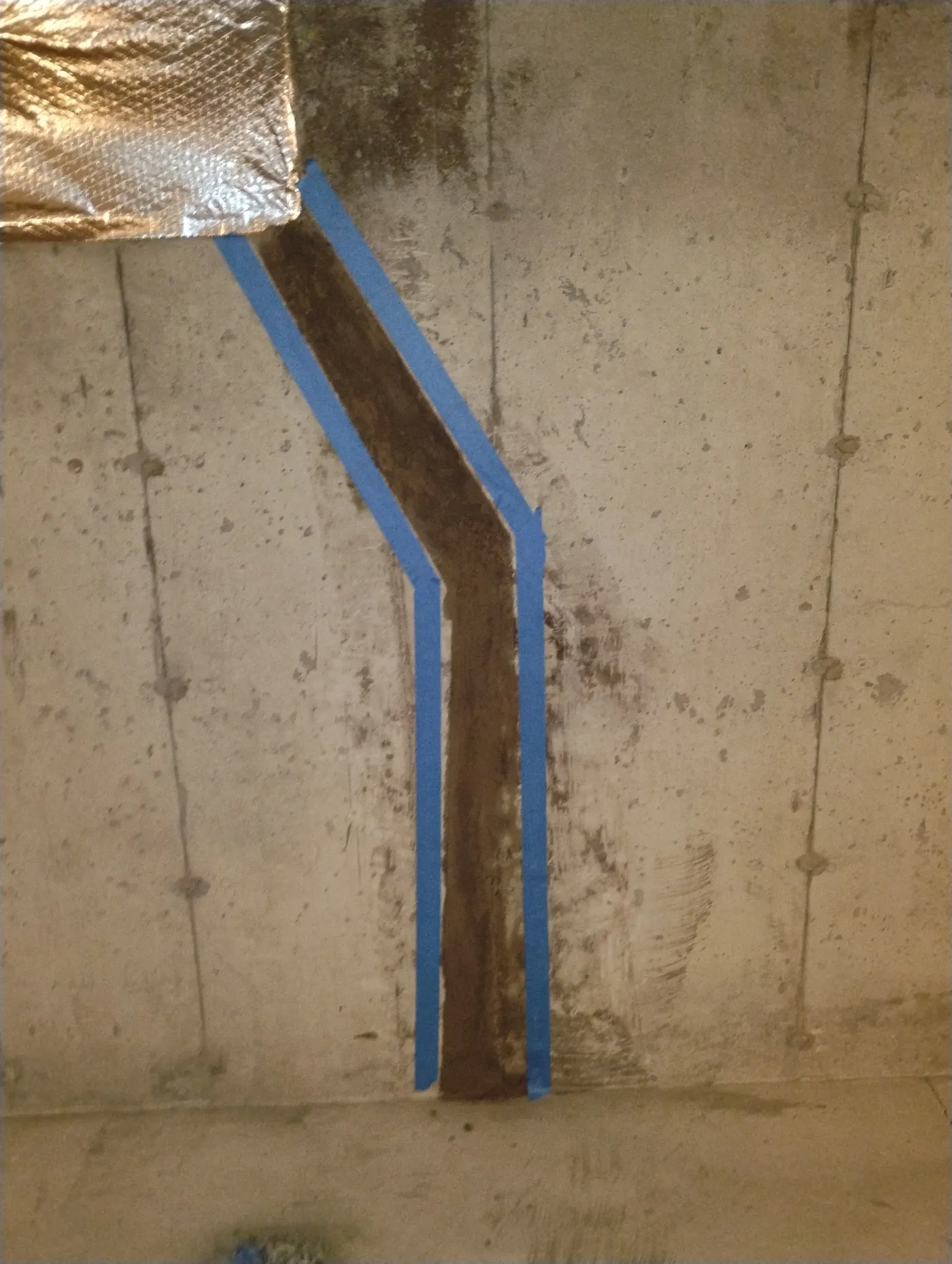 Foundation Crack Injection in Canton, MA - After repair