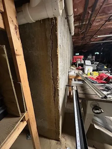 Foundation Crack Injection in Marshfield, MA - After repair