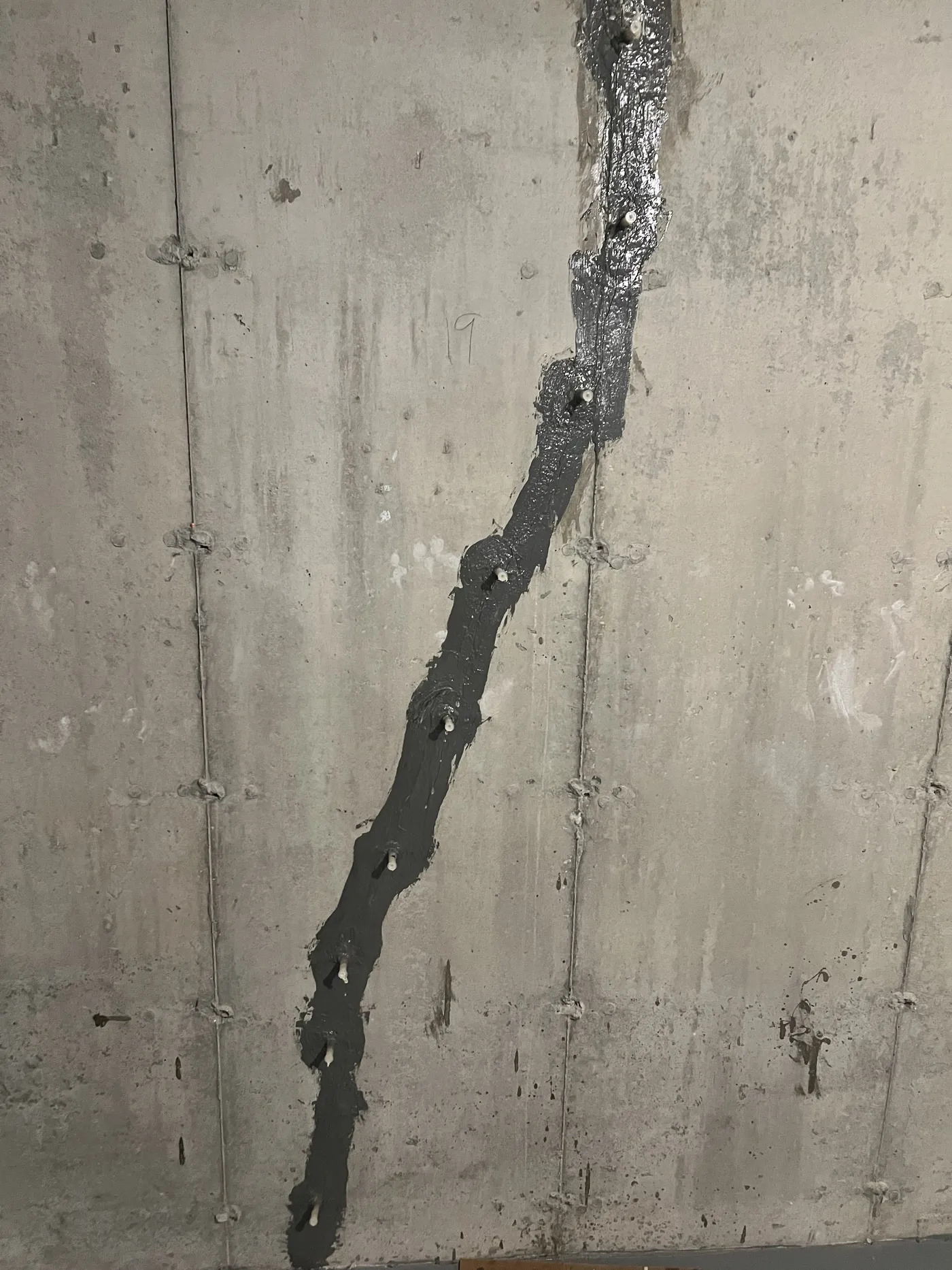Foundation Crack Injection in Plymouth, MA - After repair