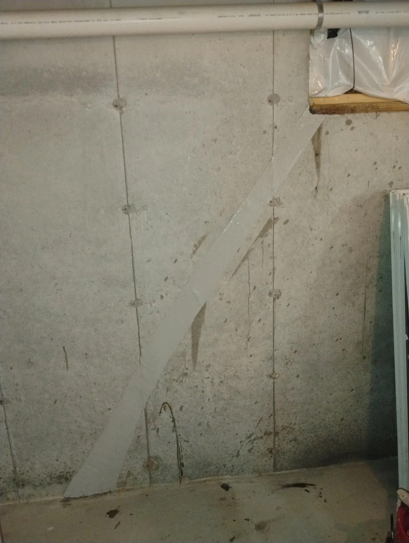 Foundation Crack Injection in Rockland, MA - After repair